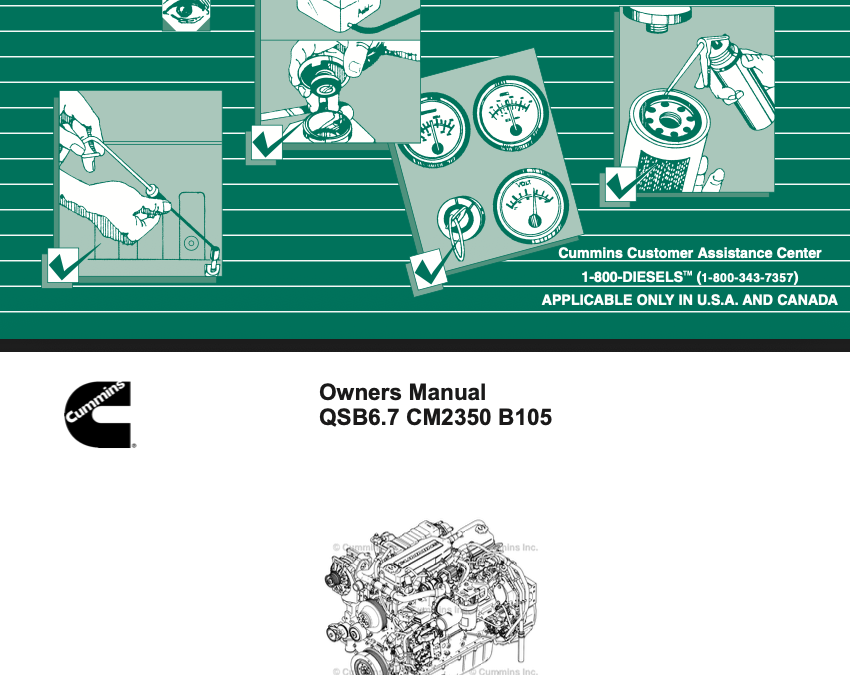 Cummins Owners Manual QSB6.7 CM2350 B105